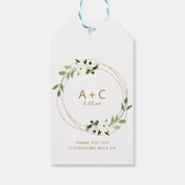 Wedding Brautparty Gefallen Vielen Dank Grün Geschenkanhänger