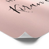 Wedding Bridal Begrüßungskleid Rose Royal Sweet 16 Poster (Ecke)