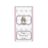 Wedding Bridal Hershey Mini Candy Wrapper Labels Adressaufkleber (Vorne)