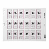 Wedding Bridal Hershey Mini Candy Wrapper Labels Adressaufkleber (Vorne)