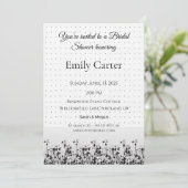 Wedding Bridal Shower | Elegant Invite Design Einladung (Stehend Vorderseite)