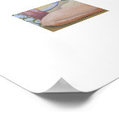 Wedding Bride and Groom Cat Art Print Poster (Ecke)