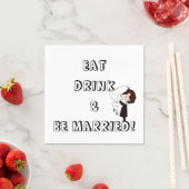 Wedding Bride and Groom Humor Serviette (Beispiel)