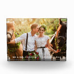 Wedding Bride and Groom Mr. und Mrs. Fotoblock<br><div class="desc">Braut und Foto Hochzeit Herr und Frau Foto Block</div>