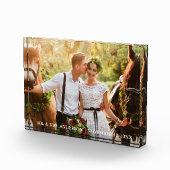 Wedding Bride and Groom Mr. und Mrs. Fotoblock (Rechts)