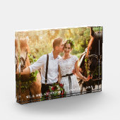 Wedding Bride and Groom Mr. und Mrs. Fotoblock (Links)