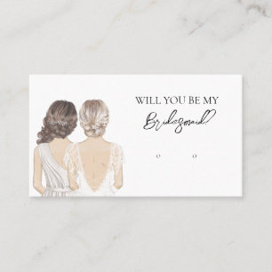 Wedding Bride Bridesmaid Earring Display Card Visitenkarte