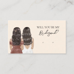 Wedding Bride Bridesmaid Earring Display Card Visitenkarte