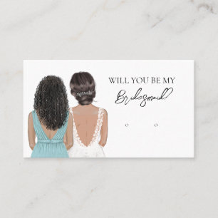 Wedding Bride Bridesmaid Earring Display Card Visitenkarte
