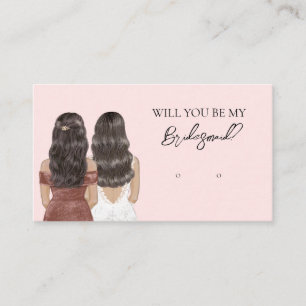 Wedding Bride Bridesmaid Earring Display Card Visitenkarte