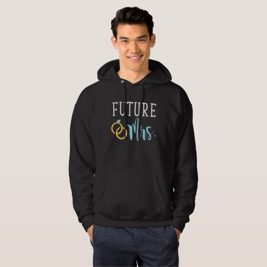 Wedding Bride Future Frau Ehepaar Hoodie (Vorne ganz)