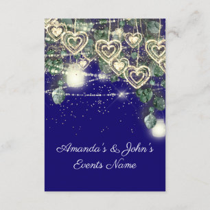 Wedding Bride Rustic Wood Gold Royal Blue Einladung