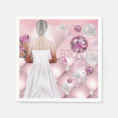 Wedding Bride Serviette (Vorderseite)
