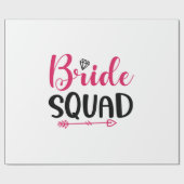 Wedding Bride Squad Geschenkpapier (Flach)