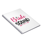 Wedding Bride Squad Notizblock (Rechte Seite)