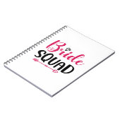 Wedding Bride Squad Notizblock (Linke Seite)