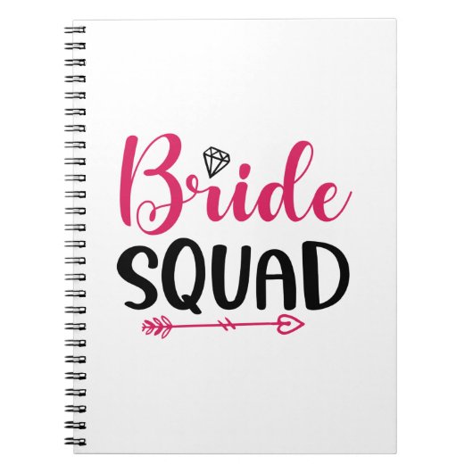 Wedding Bride Squad Notizblock (Vorderseite)