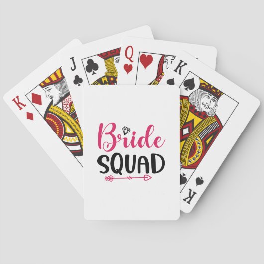 Wedding Bride Squad Spielkarten (Rückseite)