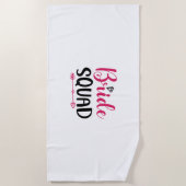Wedding Bride Squad Strandtuch (Vorderseite)
