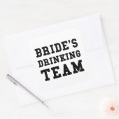 Wedding Brides Drinking Team Quadratischer Aufkleber (Umschlag)