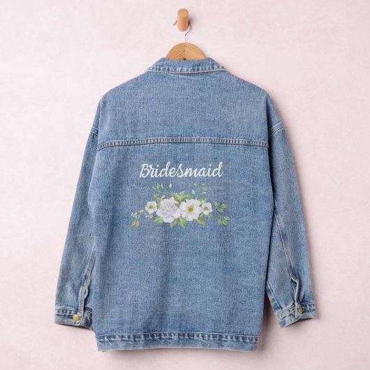 Wedding Bridesmaid Custom Denim Jacket Jeansjacke (Hangar)