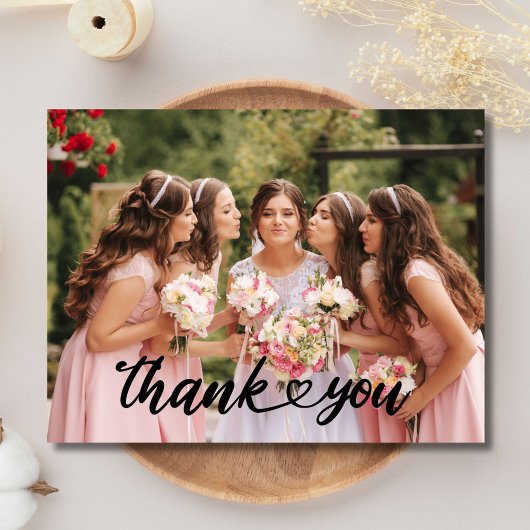 Wedding Bridesmaid Danke Foto Postkarte