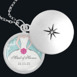 Wedding Bridesmaid Keepake Danke, Necklace Versilberte Kette<br><div class="desc">Tastenketten wählen Sie entweder Silver Plated Gold Finish oder Sterling Silver Einzigartige Personalisierte Custom Bridesmaid oder Trauzeugin Wedding Party Geschenke.</div>