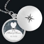 Wedding Bridesmaid Keepake Danke, Necklace Versilberte Kette<br><div class="desc">Keepake Necklaces wählen Sie entweder Silber Platin oder Sterling Silver</div>
