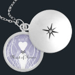 Wedding Bridesmaid Keepake Danke, Necklace Versilberte Kette<br><div class="desc">Keepake Necklaces wählen Sie entweder Silber Platin oder Sterling Silver</div>