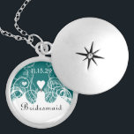 Wedding Bridesmaid Keepake Danke, Necklace Versilberte Kette<br><div class="desc">Keepake Necklaces Wählen Sie entweder Silver Plated Gold Finish oder Sterling Silver Unique Personalisiert Custom !st Christmas Gift Wedding Party Necklaces - um die Hintergrundfarbe zu ändern - klicken Sie auf Anpassen - wählen Sie das letzte Tool aus dem Drop-Down-Menü und wählen Sie aus einer der angezeigten Farben oder geben...</div>