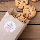 Wedding Bridesmaid Pink Vielen Dank Runder Aufkleber