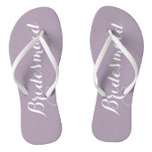 Wedding Bridesmaid Trendy Mauve Badesandalen (Fußbett)