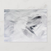 Wedding Bridesmaid | Weiße Kunstmalereien Einladungspostkarte (Rückseite)