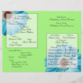 Wedding Bright Blue Daisy Programm (Rückseite)
