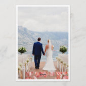 Wedding Brown and beige Invitation Einladung (Rückseite)