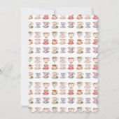 Wedding Brunch Tee Party Brautparty Einladung (Rückseite)