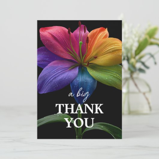 🌈 Wedding budget  Dankeskarte (Stehend Vorderseite)