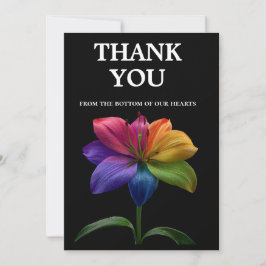 🌈 Wedding budget with photo Dankeskarte