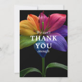 🌈 Wedding budget with photo Dankeskarte (Vorderseite)