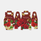 Wedding Burgundy Luxurious Favor Box Geschenkschachtel (Ungefaltet)