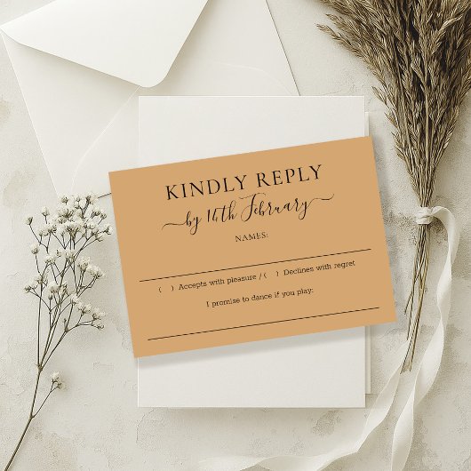 Wedding Burly Wood Sand Kindly Antwort