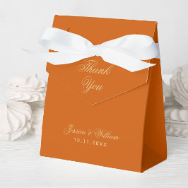 Wedding Burnt Orange Vielen Dank für Ihre Kalligra Geschenkschachtel