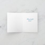 Wedding Butterfly Vielen Dank Card Blue Dankeskarte (Innenseite)