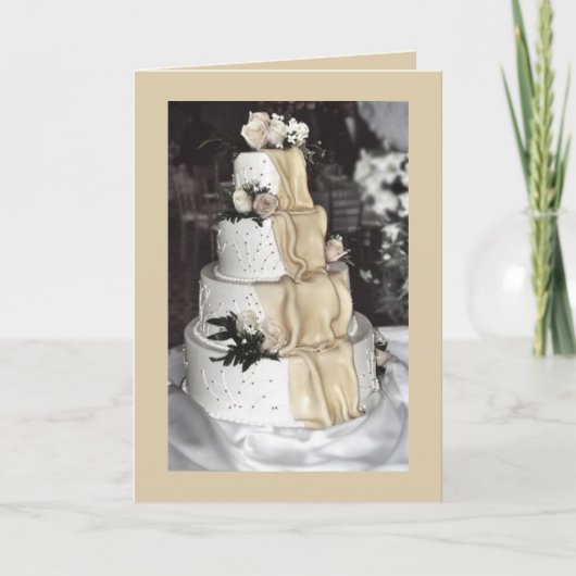 Wedding Cake Card Karte (Vorderseite)