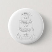 Wedding Cake Design Mr & Mrs Button (Vorderseite)