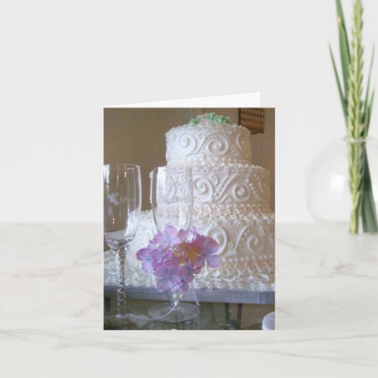 Wedding Cake Karte (Vorderseite)