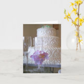 Wedding Cake Karte (Gelbe Blume)