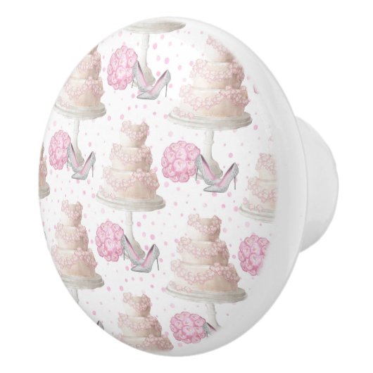 Wedding Cake Knob Keramikknauf (Rechts)