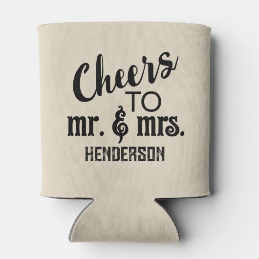 Wedding Cake Monogram Dosenkühler (Rückseite)