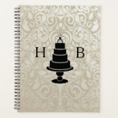Wedding Cake Monogram Planer (Vorderseite)